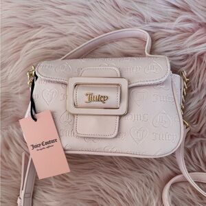 Juicy Couture  Made You Look Fashion Flap Crossbody Bag - light Pink